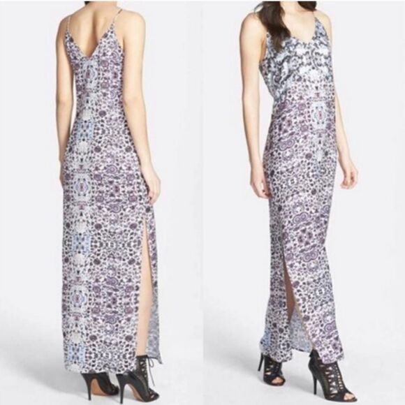 Chelsea28 boho multicolored slip / maxi dress size XS - Picture 1 of 10
